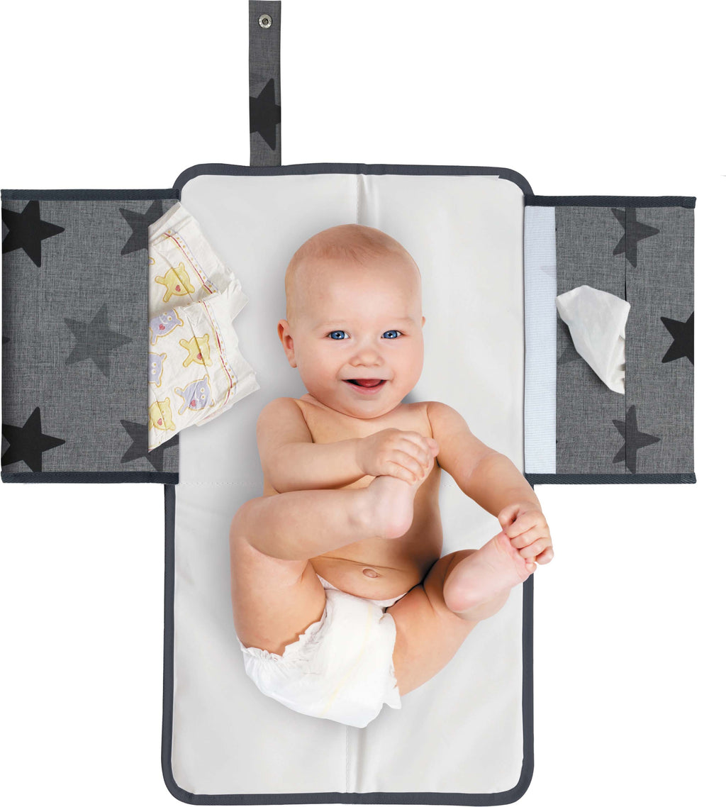 Dooky 3-In-1 Changing Pack Grey Stars
