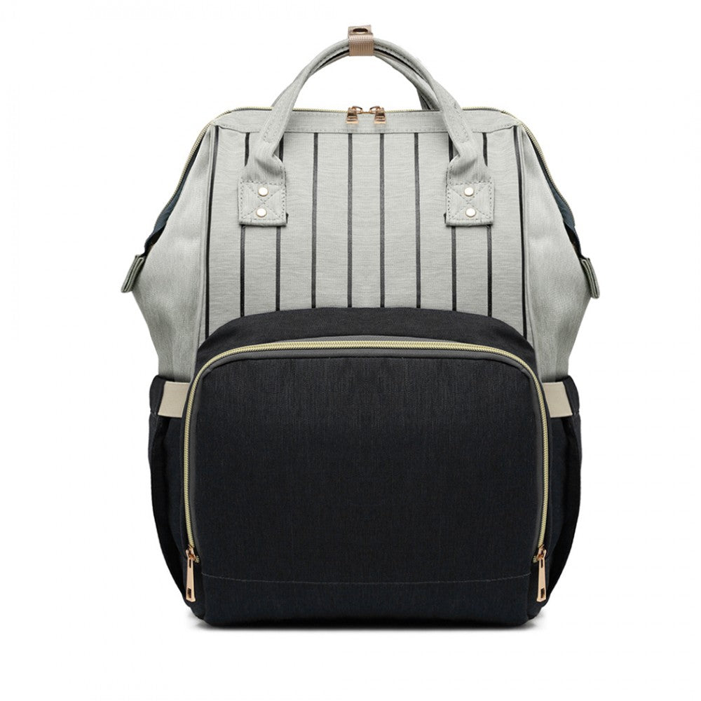 Black Multi Functional Baby Changing  Backpack