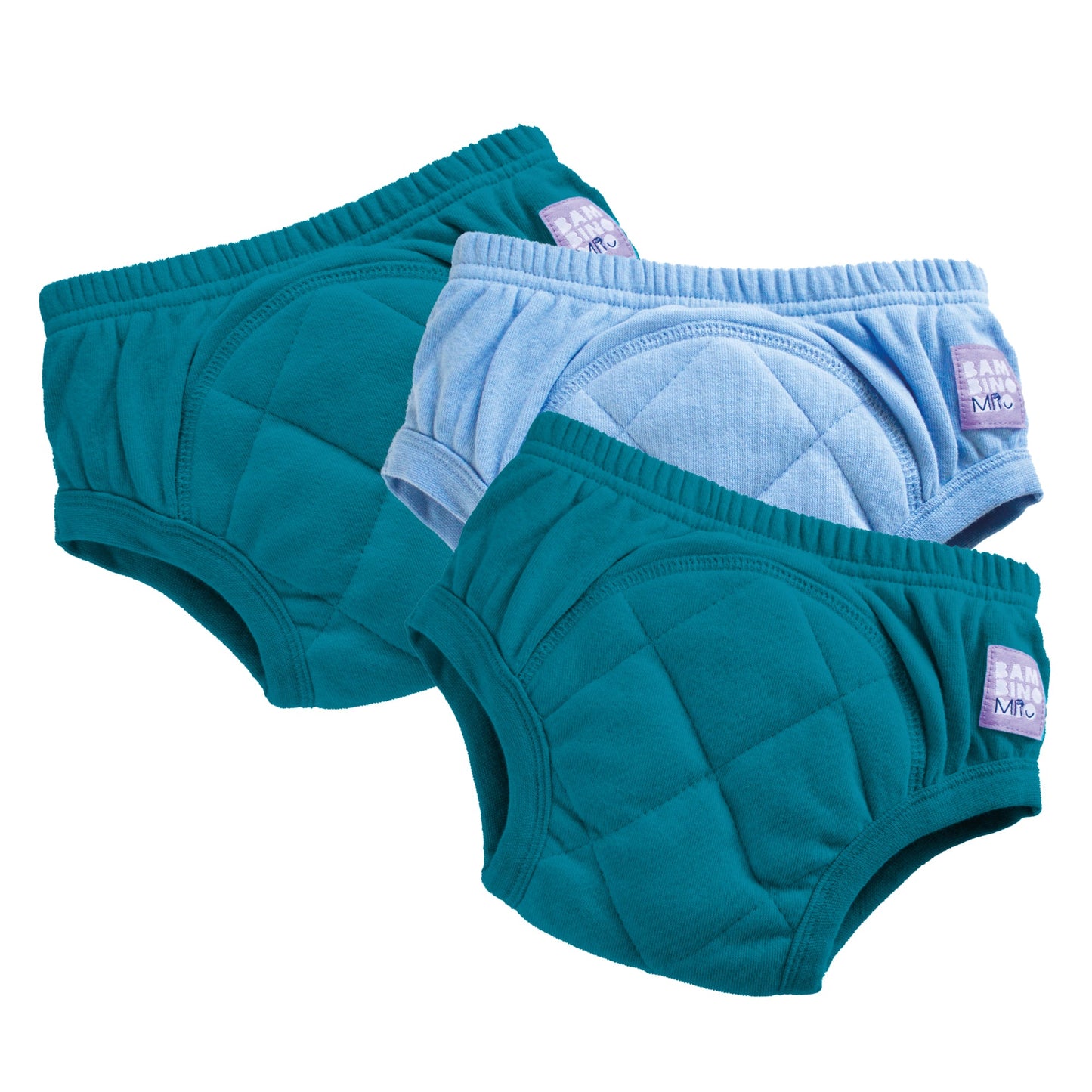 3 Pack Reusable Potty Training Pants in Mix Boy Blue - Enhanced Design