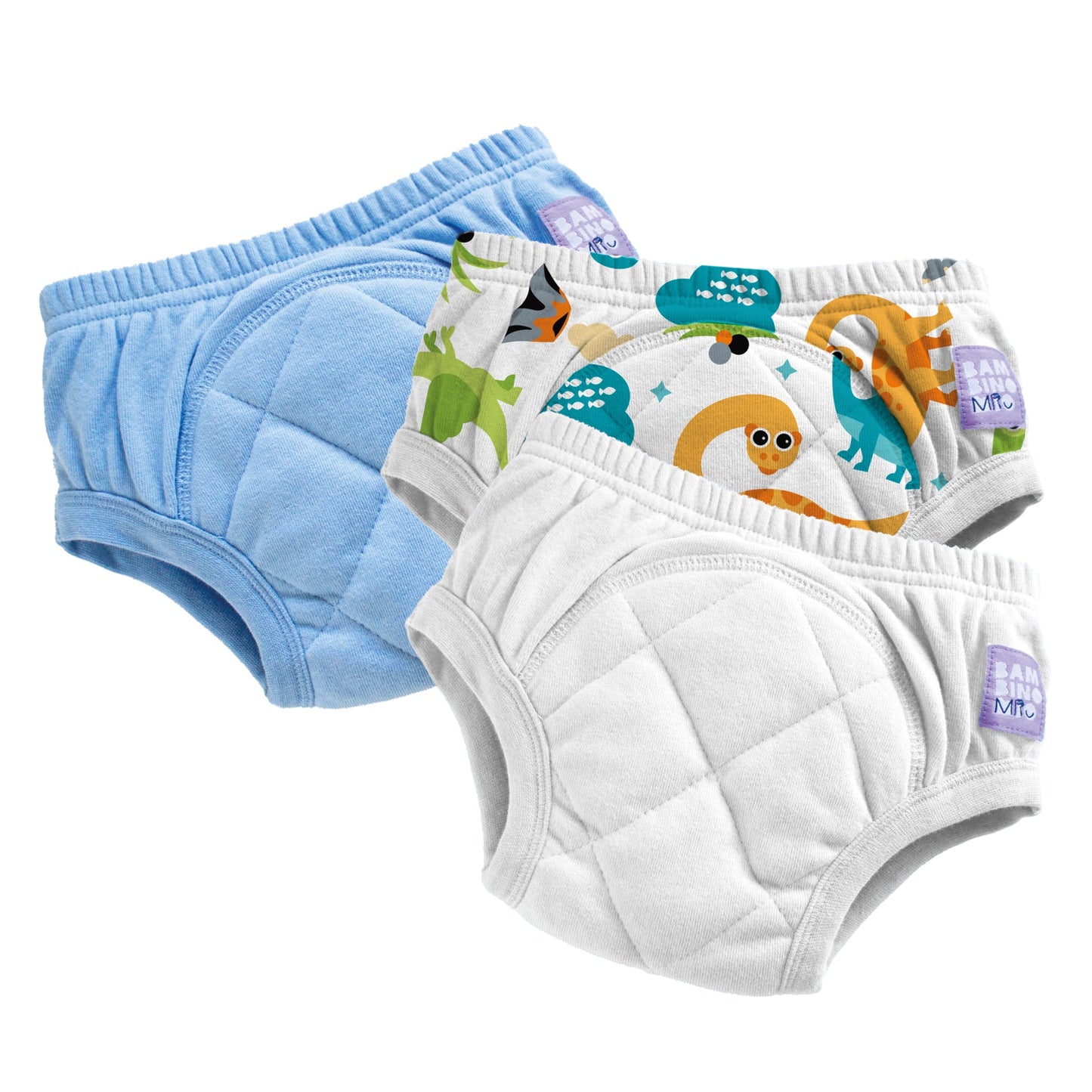 3 Pack Reusable Potty Training Pants in Mixed Dino - Enhanced Design