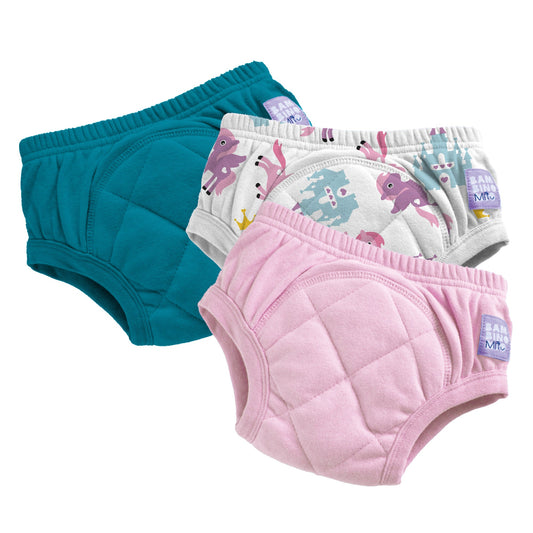 3 Pack Reusable Potty Training Pants in Pegasus Palace Mix - Enhanced Design