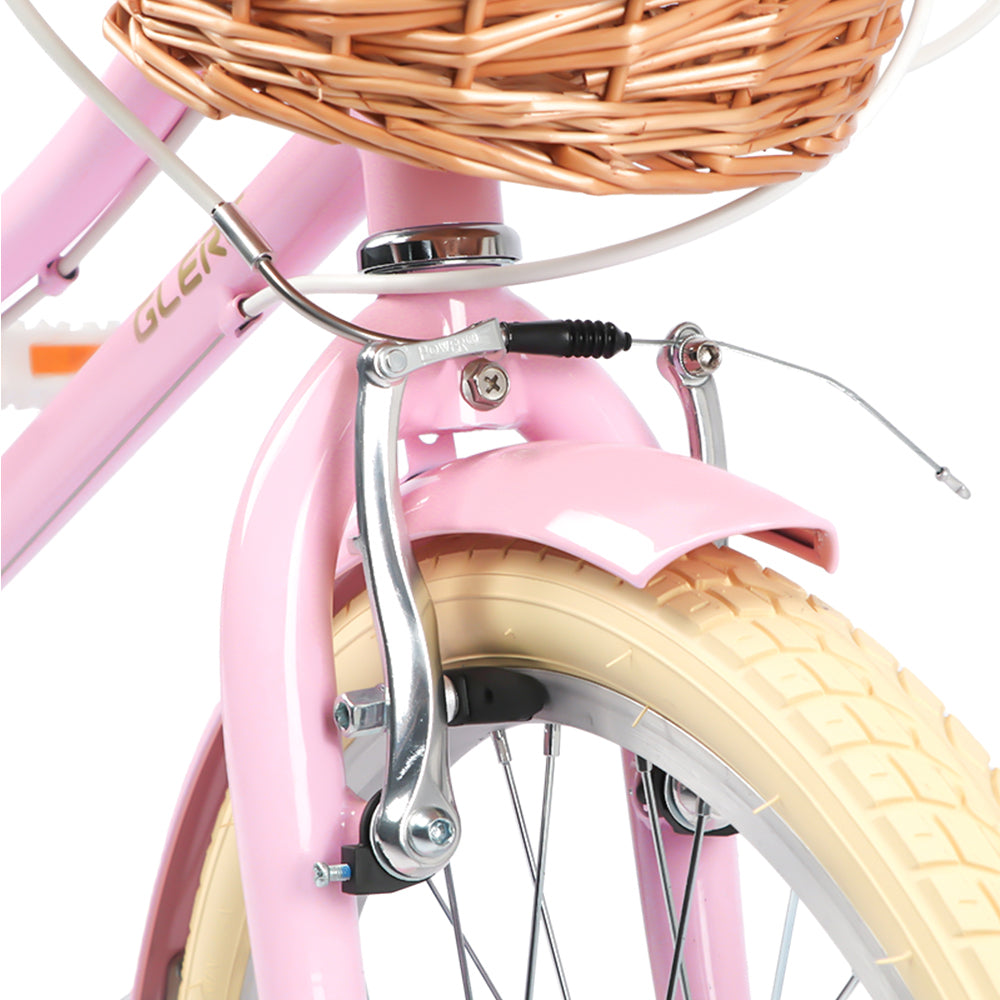 Glerc 20 Inch Beach Cruiser Hybrid Kids Bike with Rear Rack - Missy