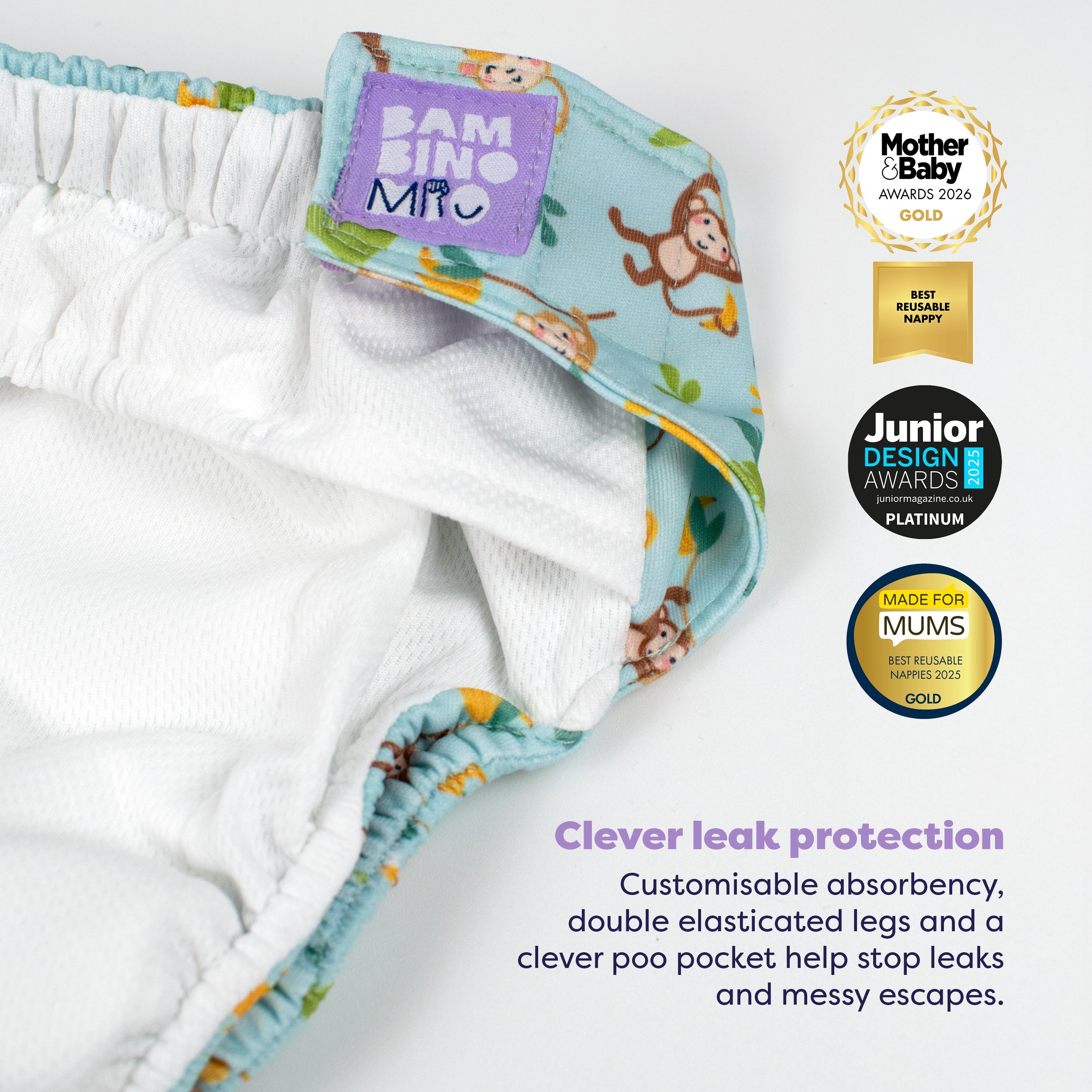 The Everything Reusable Nappy Bundle in Wild Life
