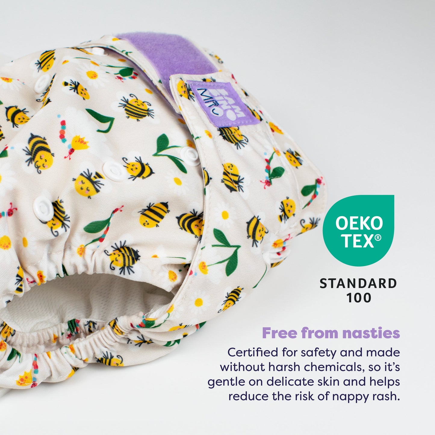 The Nighttime Reusable Nappy Bundle in Garden Party