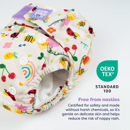Revolutionary Try-Me-Trio Reusable Nappy Bundle in Garden Party