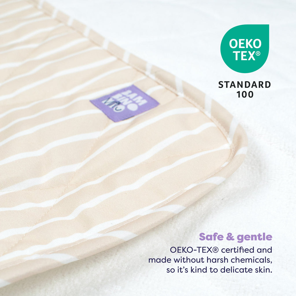 On-The-Move Baby Changing Mat in Neutral Stripe