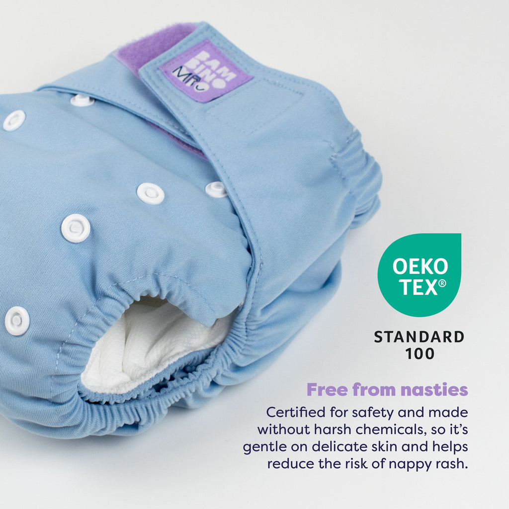 The Essentials Reusable Nappy Bundle in Paintbox Pastels