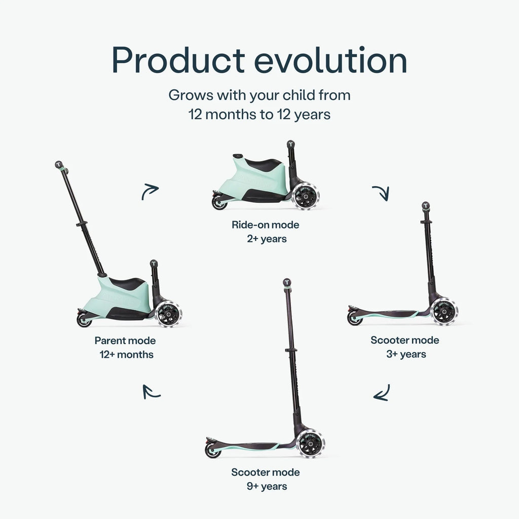 SmarTrike Xtend 4 in 1 Ride on Plus Scooter - Green