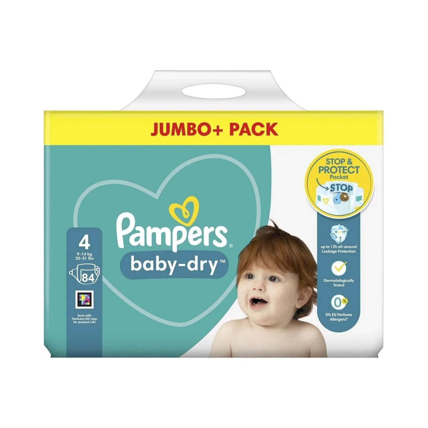 Pampers Baby Dry Size 4 Jumbo Pack - 84 nappies