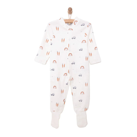 HelloBaby Newborn Jumpsuit - Beige