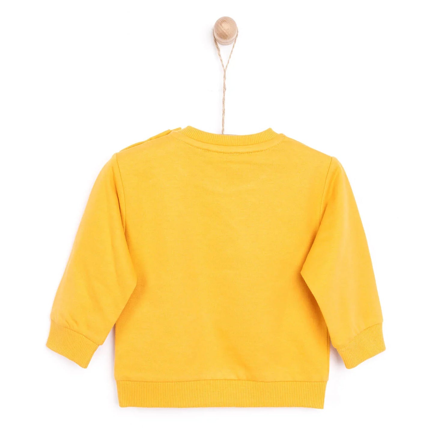 HelloBaby Baby Boy Basic Helicopter Patterned Sweatshirt - Dark Yellow