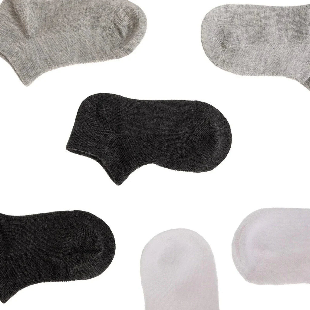 HelloBaby Boy Baby Socks 3 Pack - Grey Melange