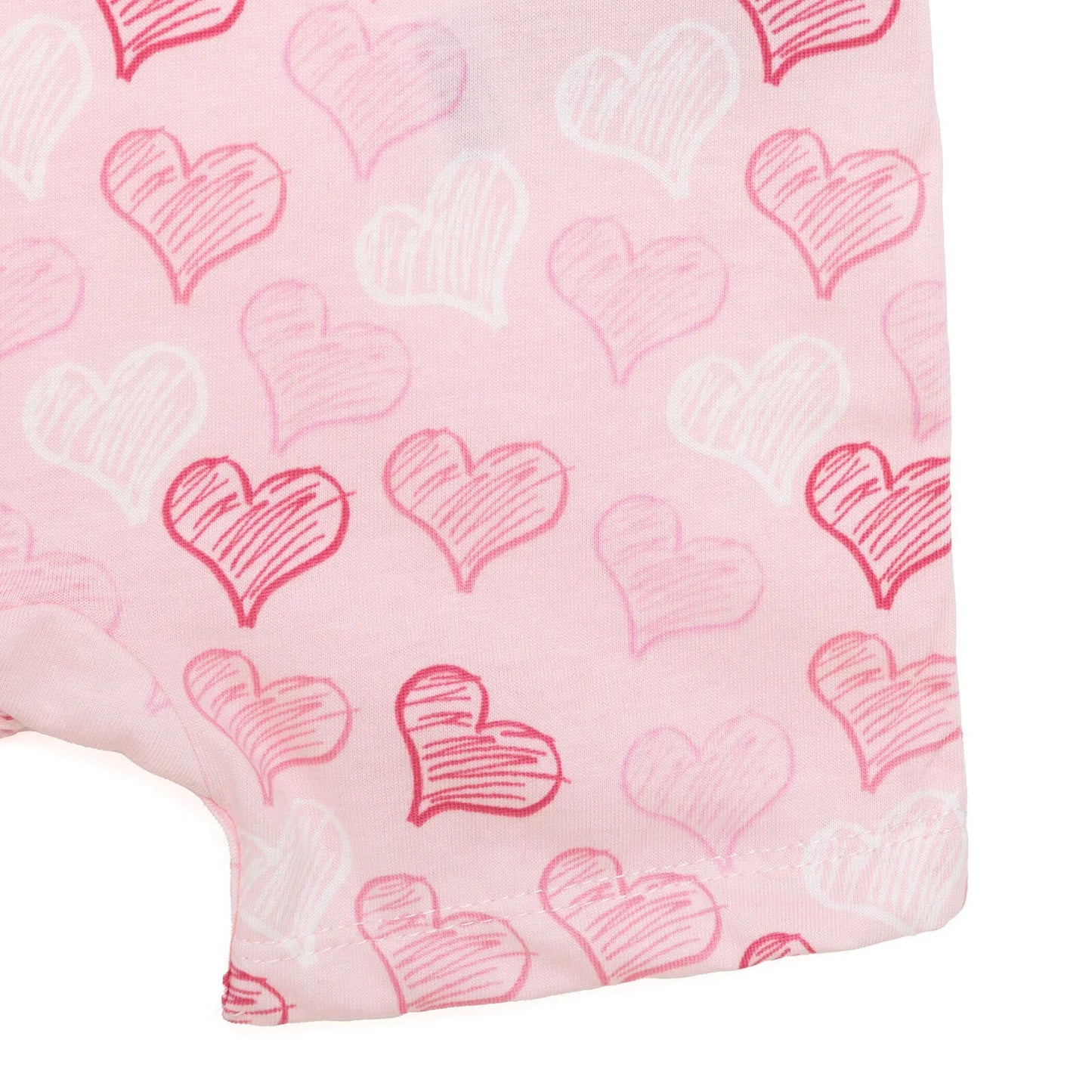 HelloBaby Newborn Girl Short Overalls - Pink