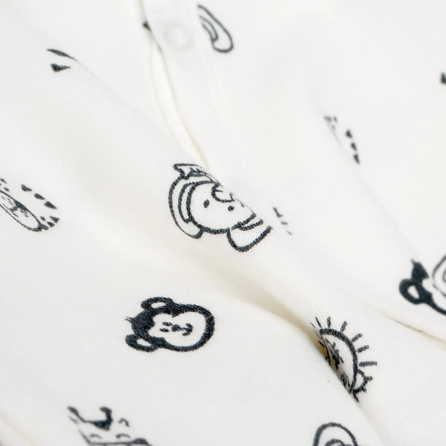 HelloBaby Newborn Baby Boy Footed Jumpsuit - White