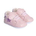 Papulin Star Print Faux Leather First Walker Baby Shoes