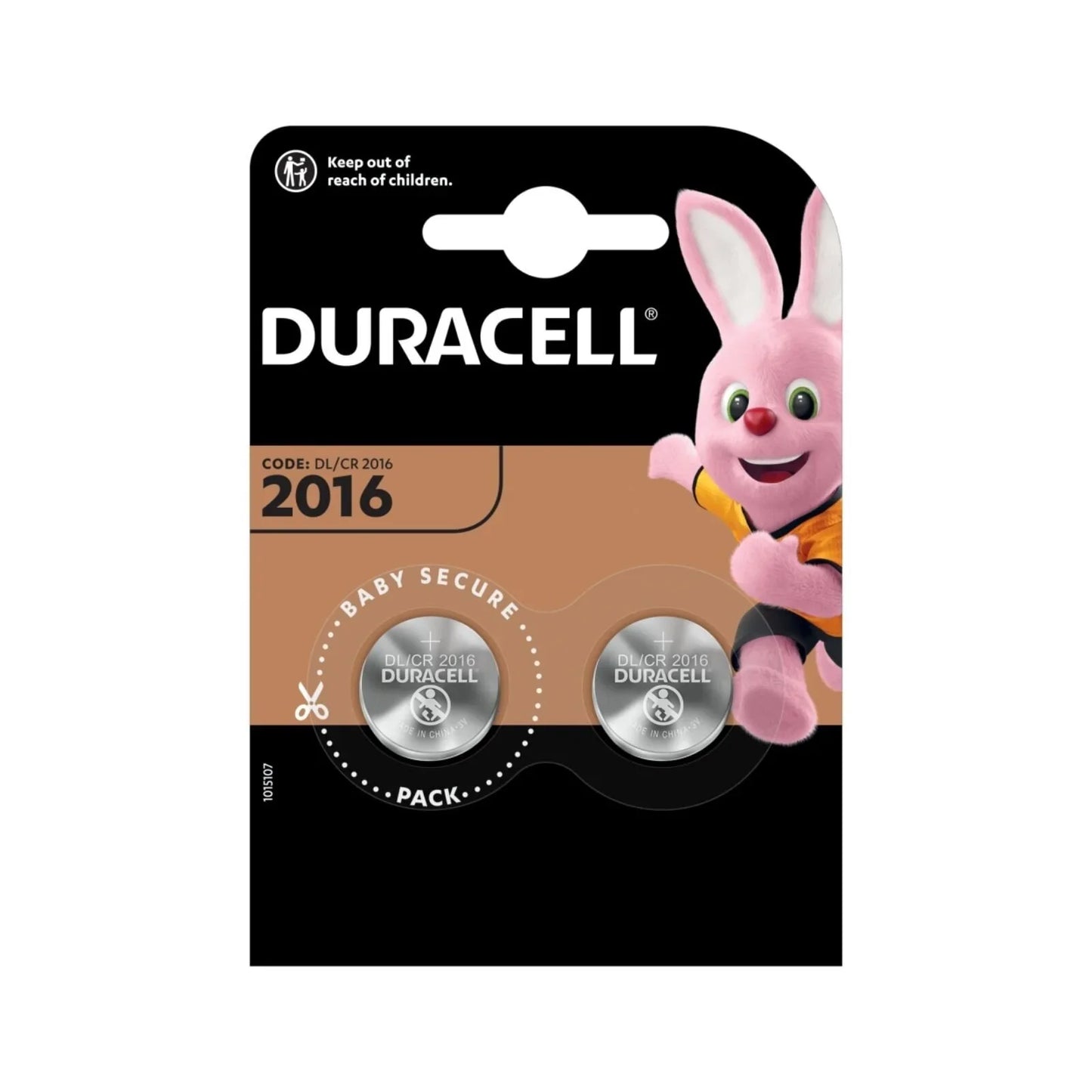 Duracell Electronics 2016 Lithium Coin Battery 2 pcs