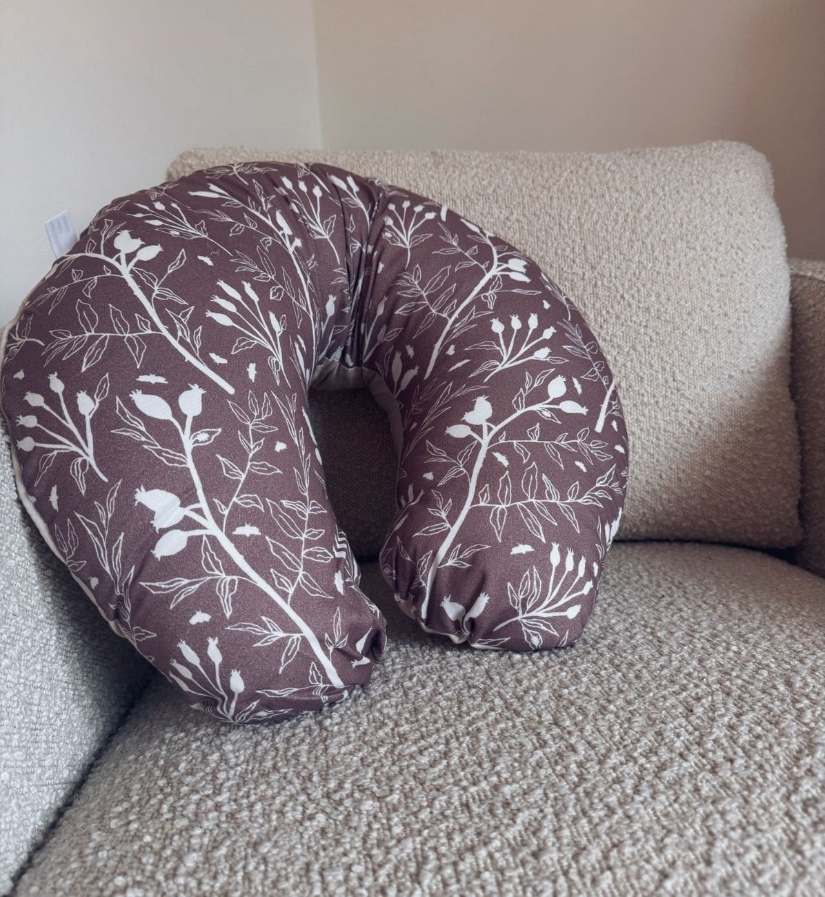 Mini Moon Feeding Pillow - Rosehip