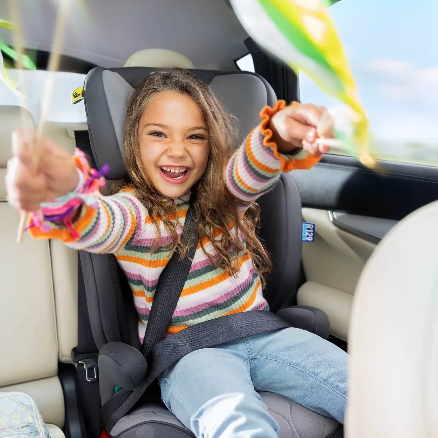 Graco Affix i-Size R129 ISOFIX Highback Booster Car Seat - Midnight