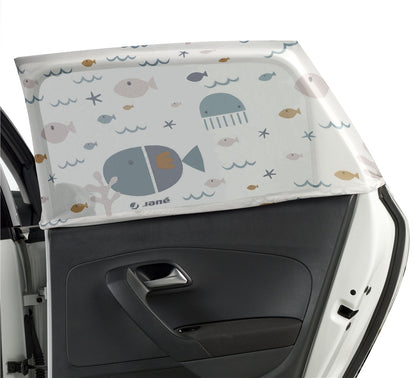 Universal Window Sock Car Shade for Baby – UVA/UVB 30+ Sun Protection & Insect Shield (2-Pack)