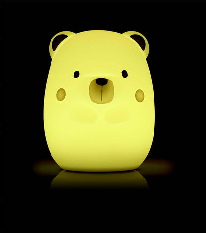 Jane Yum Bear Big Silicone Night Light – Rechargeable, Colour-Changing Sensory Lamp