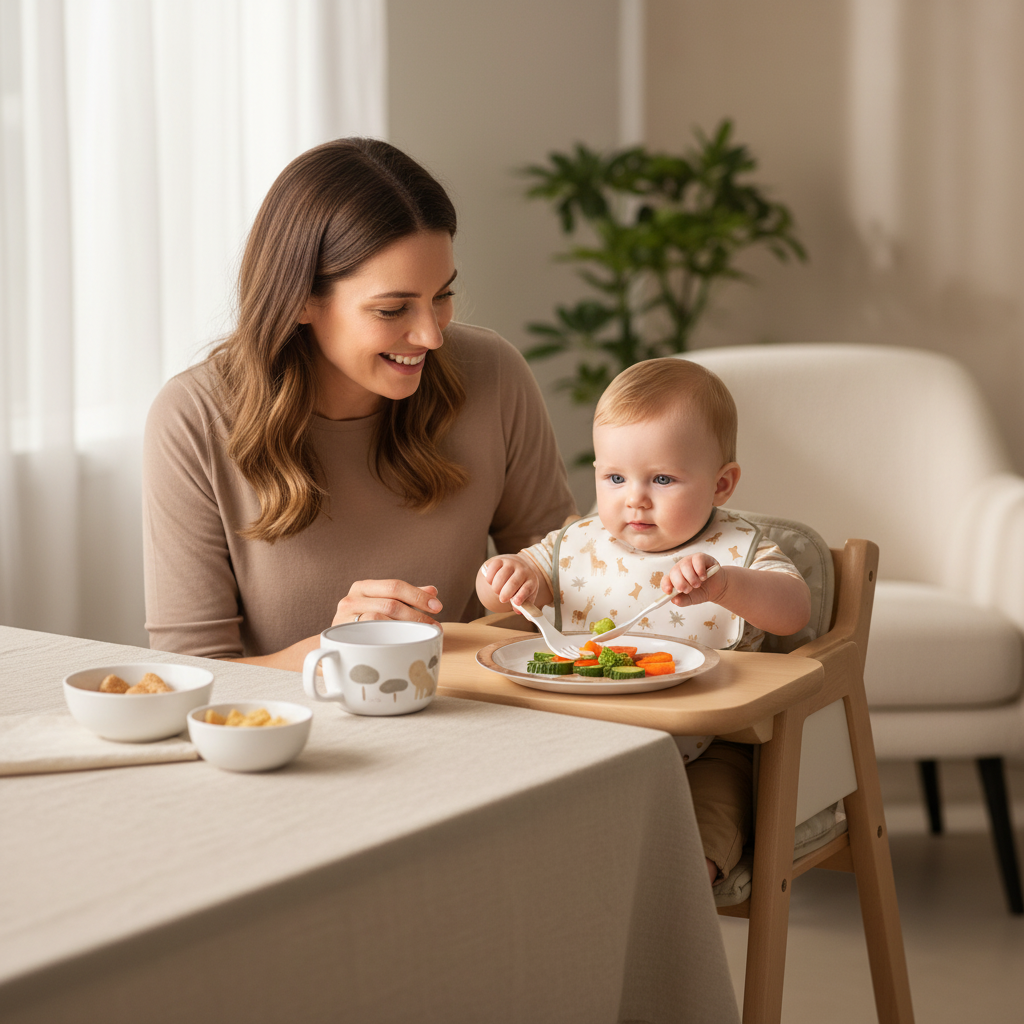 Jane 5-Piece Melamine Baby Crockery Set, Wild Animal