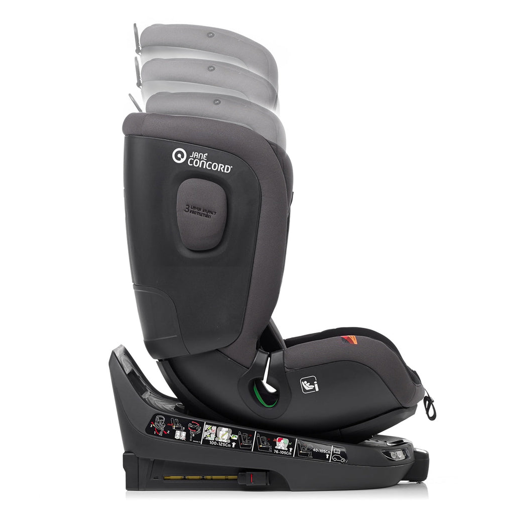 Jane iTourer Rotating i-Size ERF Car Seat, 40-125cm, 0-7 Years