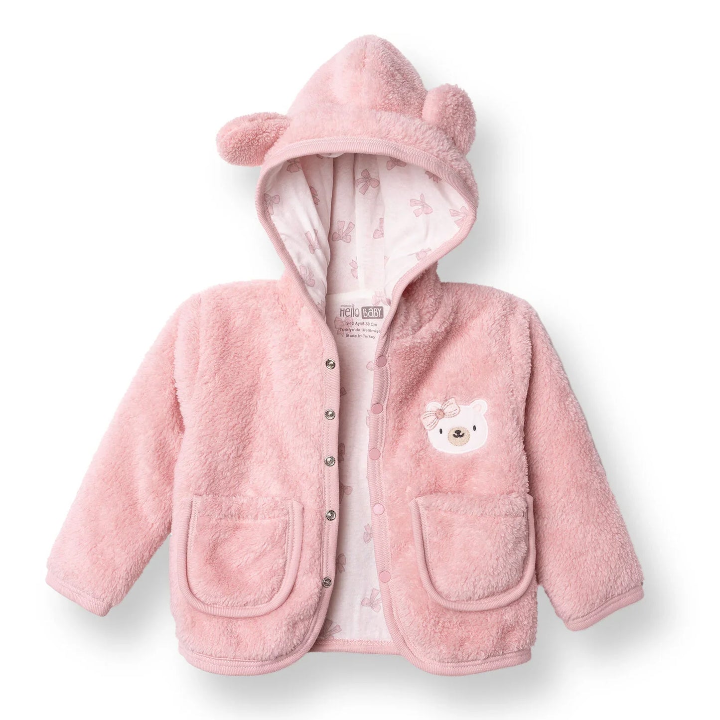HelloBaby Newborn Cardigan - Pink