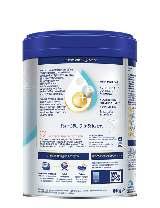 Aptamil Advanced 1 First Infant Milk Powder (0-6months) - 800g