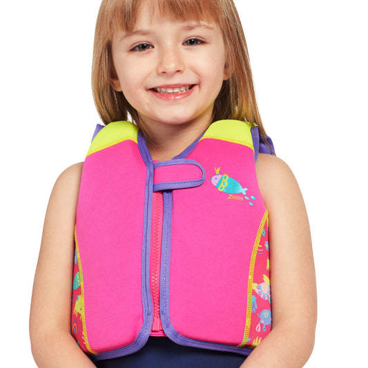 Zoggs Swim Sure Jacket - Sea Queen * Pink (2-3 Years)