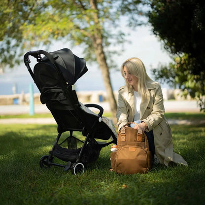 Baby Mom Backpack Girls - Brown