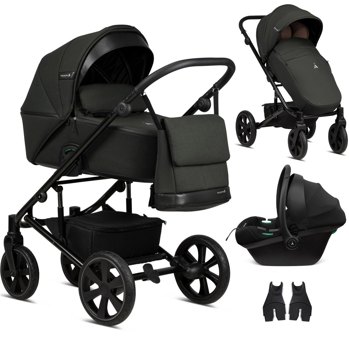 Noordi Aqua Thermo 3in1 Terra i-Size Travel System, Forest Green