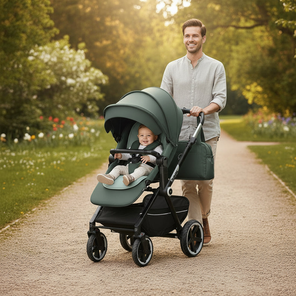 Jane Crosslight 3, 3-in-1 Travel System with Sweet Carrycot & Koos iSize Car Seat Bundle