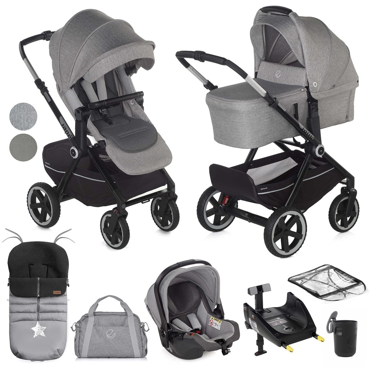 Jane Crosslight-3 Full 10 Piece Travel System Bundle