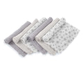 Bamboo Muslin Cloths For Baby 35 x 35 cm (6-Pack), Star