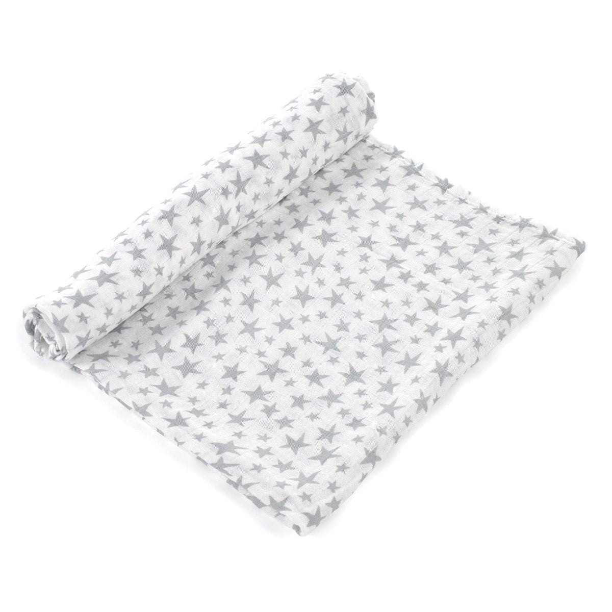 Extra Large Bamboo Muslin Cloths For Baby, 120 x 120 cm, star