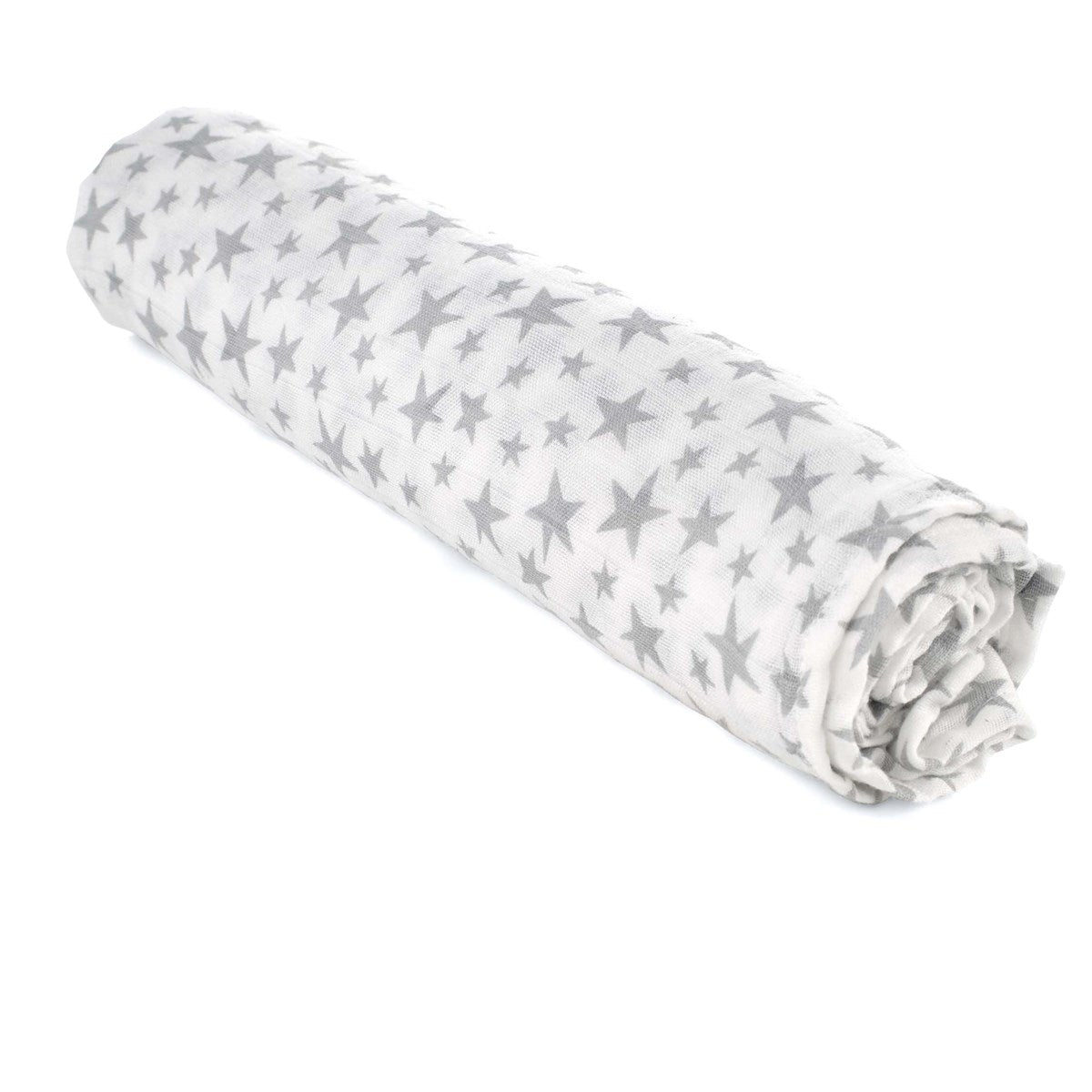 Extra Large Bamboo Muslin Cloths For Baby, 120 x 120 cm, star
