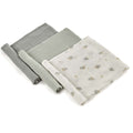 Large Bamboo Muslin Cloths For Baby, 80 x 80 cm (3-Pack), Botanic