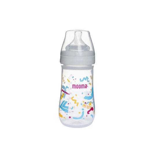 Mooma Neeko Bottle Medium Flow 6-18 months 250ml - Confetti