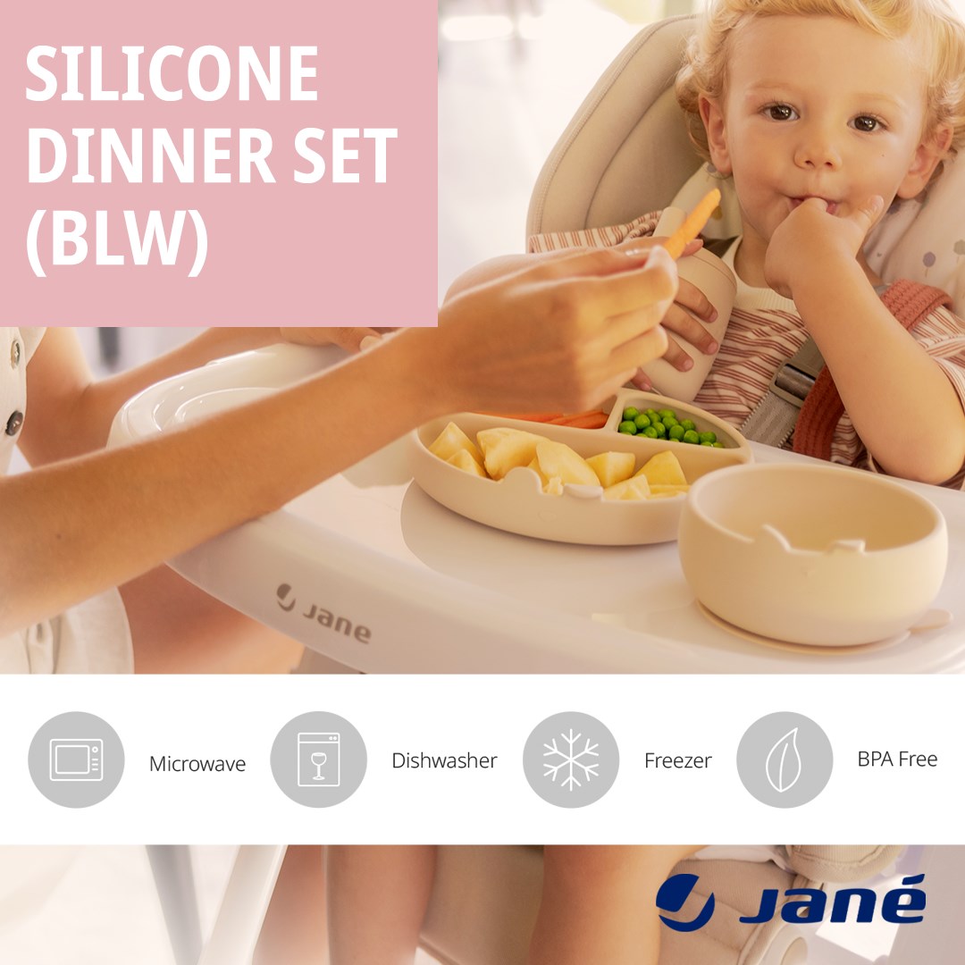 Jane BLW Silicone Plate with Compartments for Babies