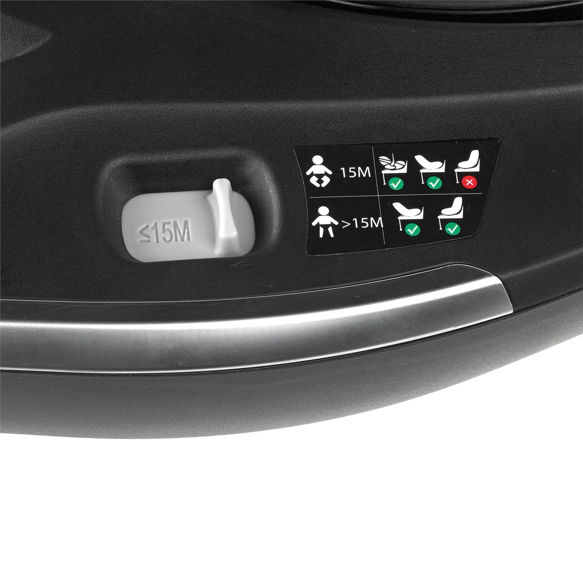 Jane Kombikid 360° Rotating i-Size Car Seat 40-105 cm Matt Black