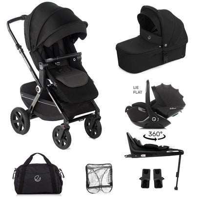 Jane Crosslight-3 Trio Kombibaby 360 Lie-Flat Car Seat Travel System, Special Edition Silver Shadow