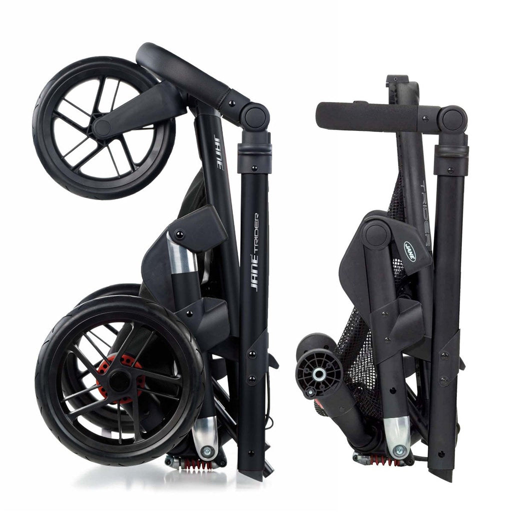 Jané Trider + Transporter Plus Carrycot, Cold Black