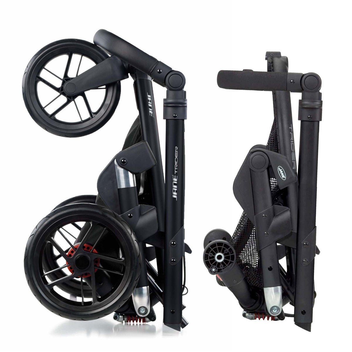 Jané Trider + Transporter Plus Carrycot, Cold Black