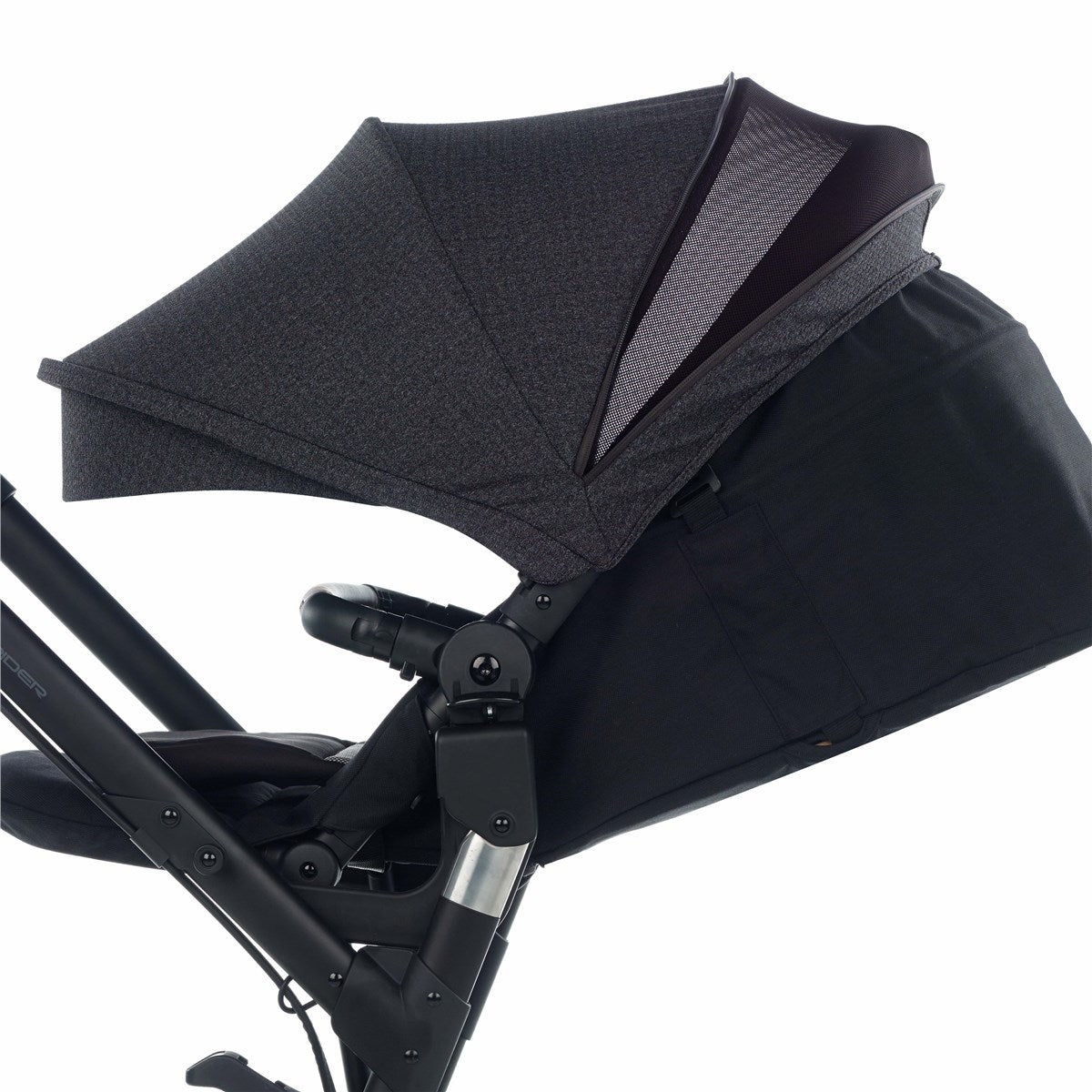 Jané Trider + Transporter Plus Carrycot, Cold Black