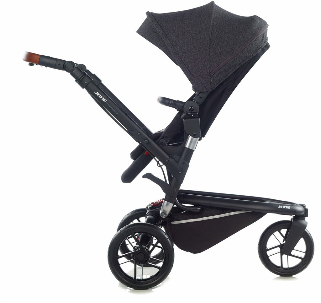 Jané Trider + Transporter Plus Carrycot, Cold Black