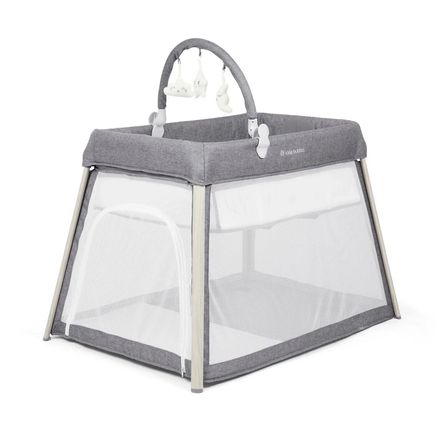 Ickle Bubba Scout 3-in-1 Travel Crib Cot & Playpen - Ash Grey