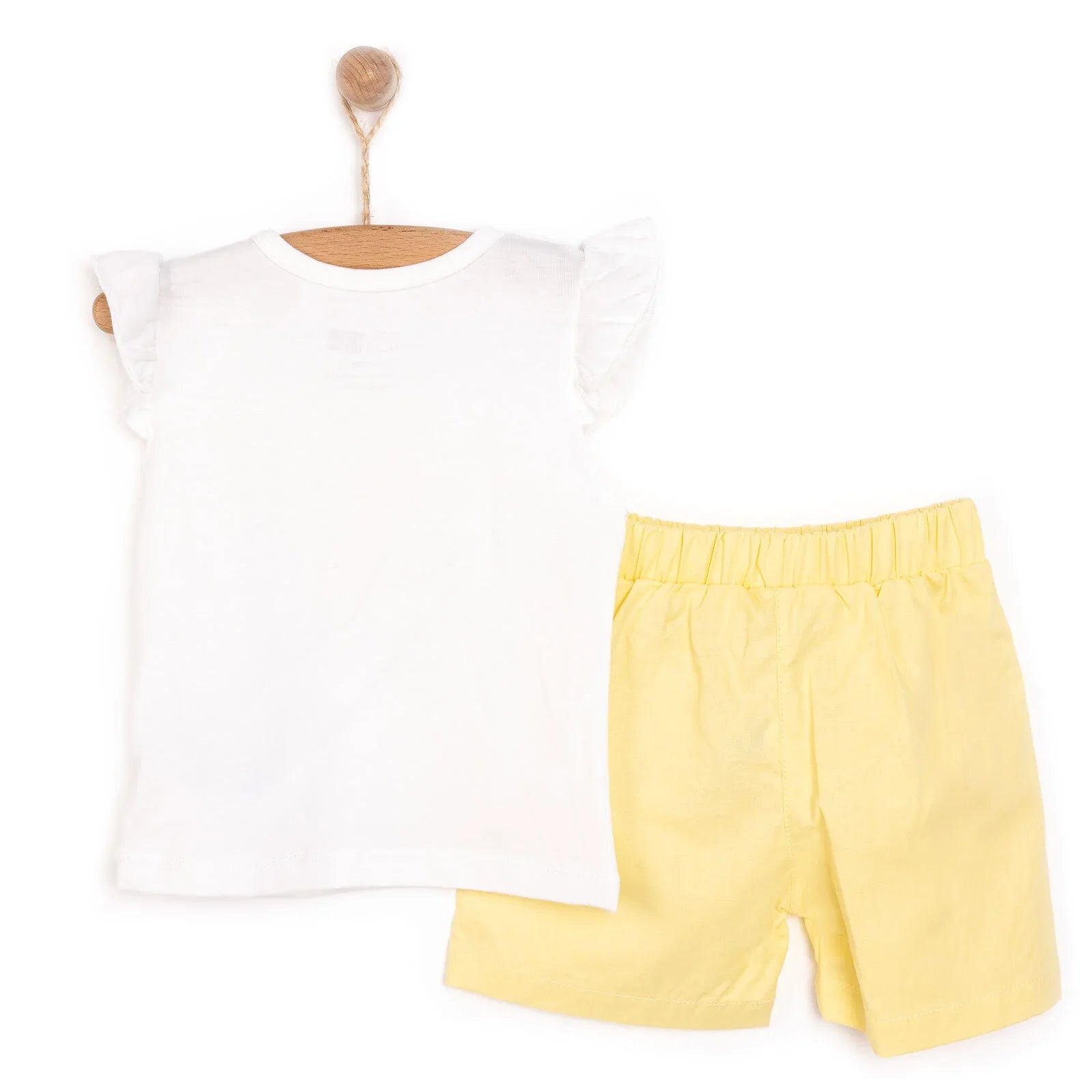 HelloBaby Girl Tshirt-Short - Light Yellow