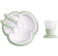 BabyBjorn Baby Feeding Set – Plate, Spoon, Fork & Cup Baby Weaning Dinner Set (4pcs)