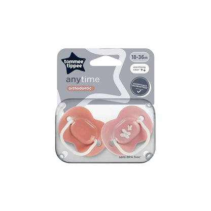 Tommee Tippee Anytime Soother 18-36 months Pack of 2 Assorted