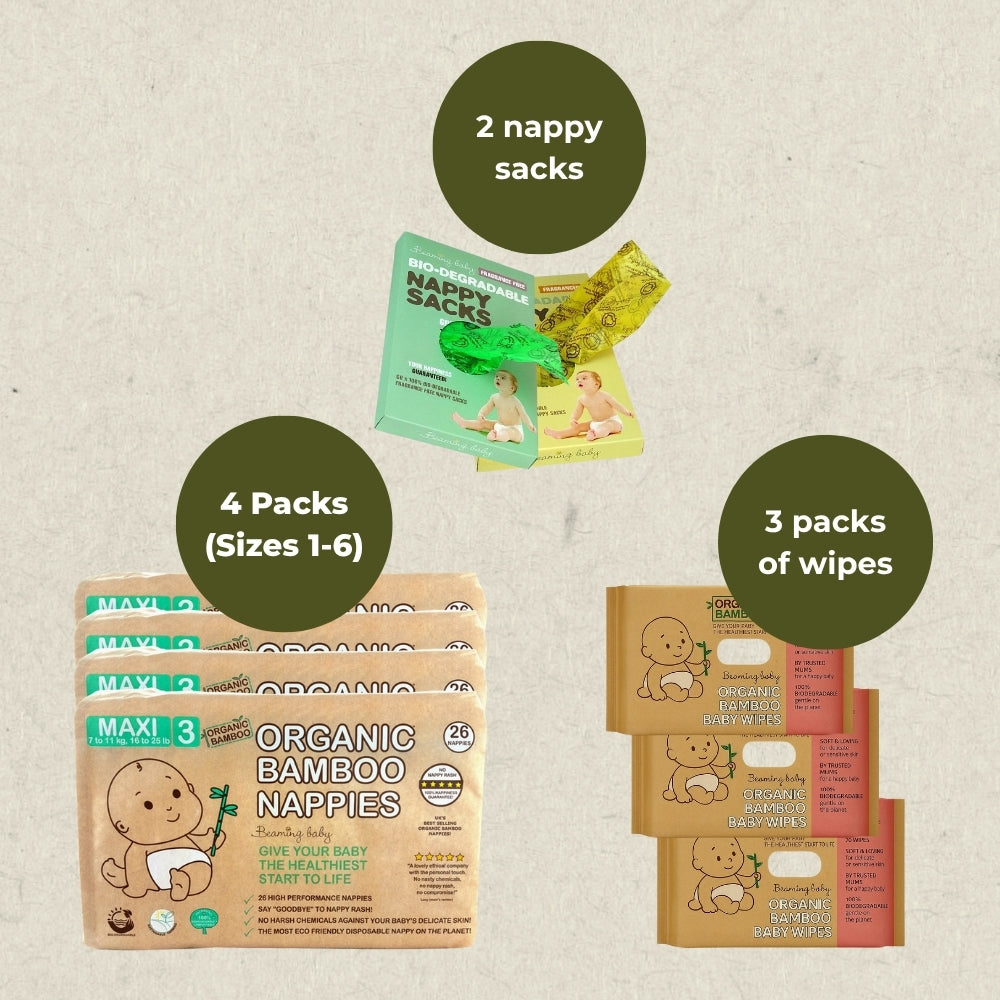 60 Pack of Biodegradable Nappy Sacks